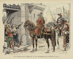 Bertrand du Guesclin verlaten door zijn Bretons door Paul de Semant